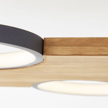 Brilliant - LED Plafon CHEESY LED/28W/230V sosna - FSC certyfikowano