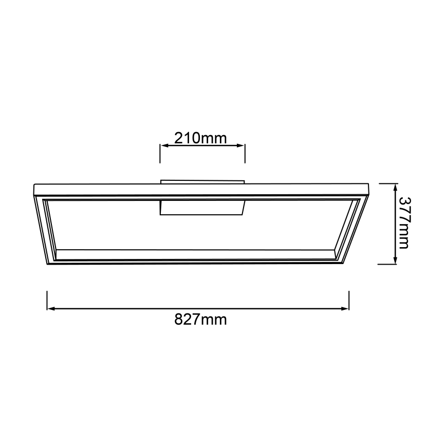 Brilliant - LED Plafon DELGROSSO LED/24W/230V 3000K dąb