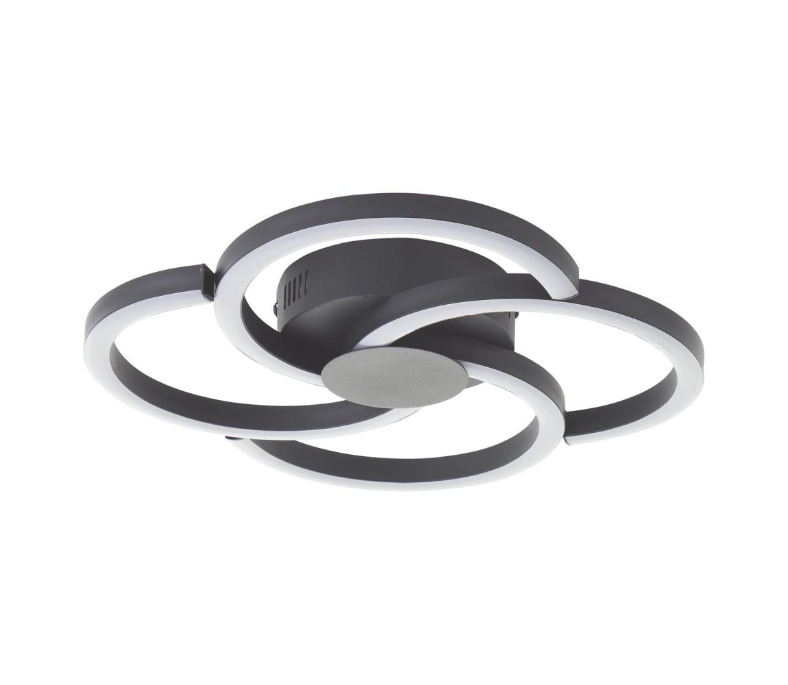 Brilliant - LED Plafon FICO LED/22W/230V śr. 34 cm czarny