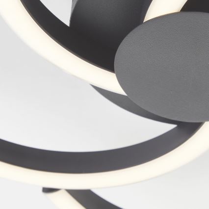 Brilliant - LED Plafon FICO LED/22W/230V śr. 34 cm czarny
