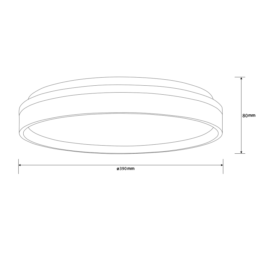 Brilliant - LED Plafon KALMAR LED/26W/230V 3000K śr. 39 cm biały
