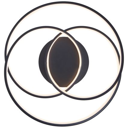 Brilliant - LED Plafon LABYRINTH LED/40W/230V śr. 39,5 cm czarny