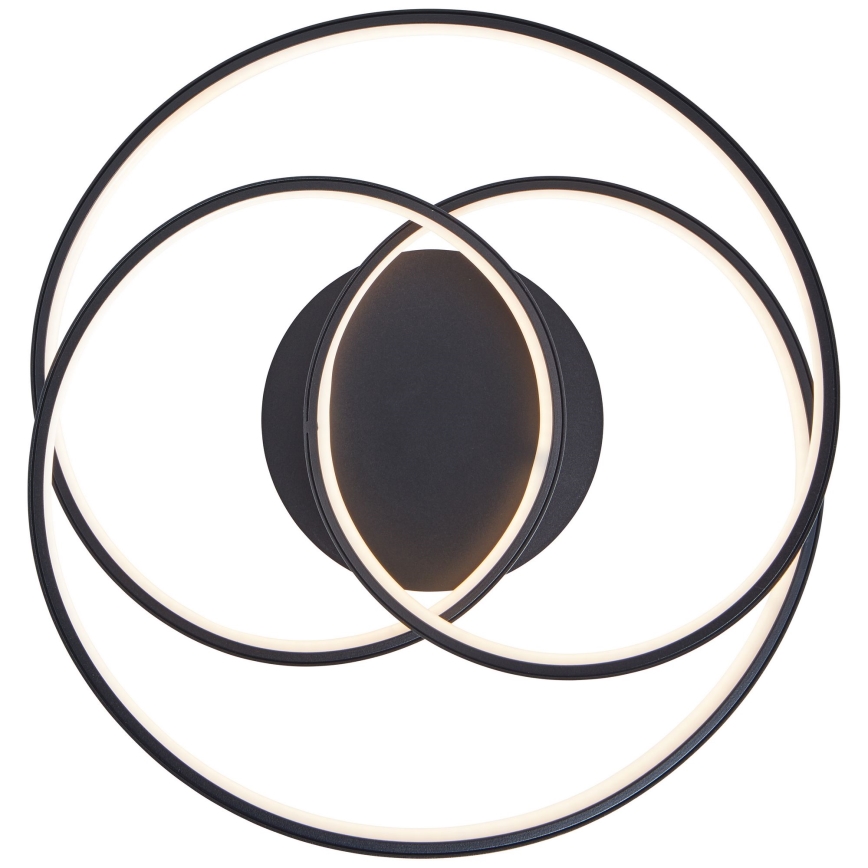 Brilliant - LED Plafon LABYRINTH LED/40W/230V śr. 39,5 cm czarny