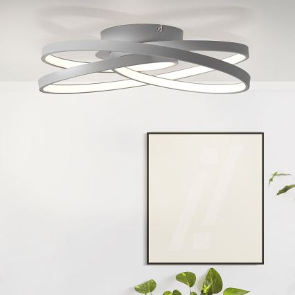Brilliant - LED Plafon LABYRINTH LED/40W/230V śr. 39,5 cm szary