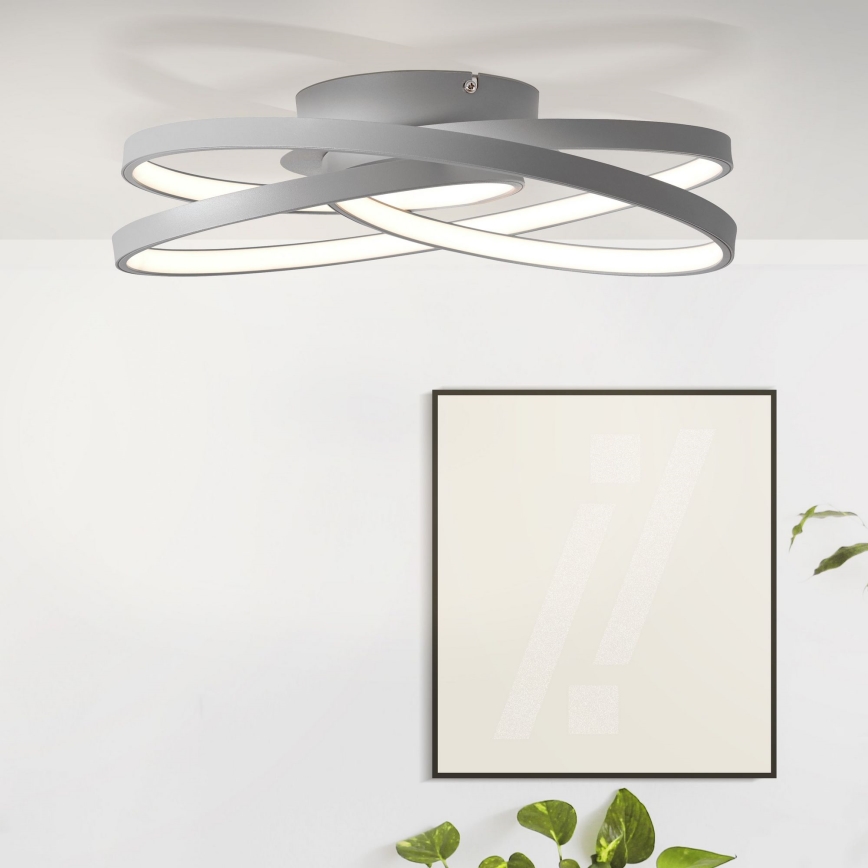 Brilliant - LED Plafon LABYRINTH LED/40W/230V śr. 39,5 cm szary