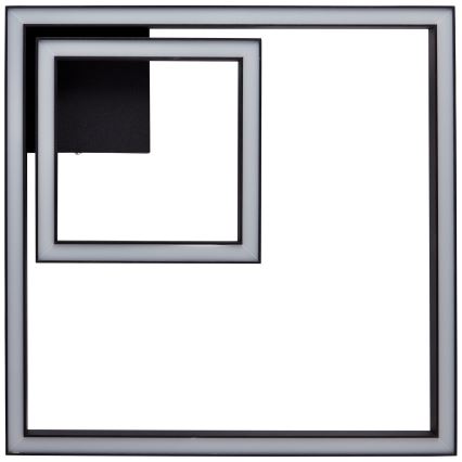 Brilliant - LED Plafon QUON LED/24W/230V 3000K 40x40 cm czarny