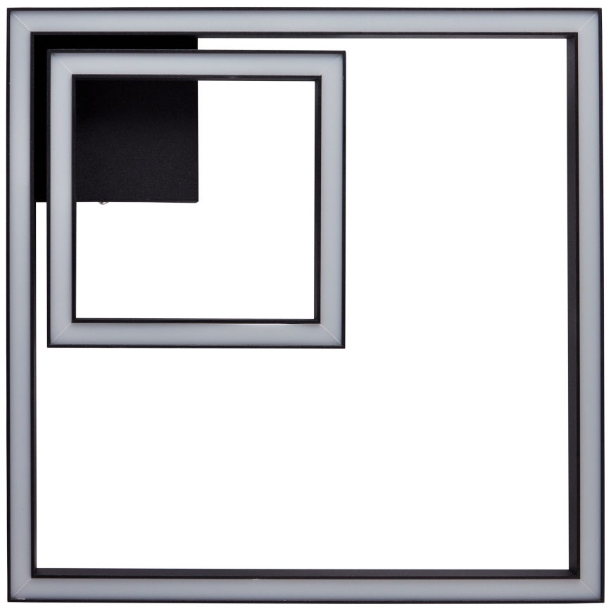 Brilliant - LED Plafon QUON LED/24W/230V 3000K 40x40 cm czarny