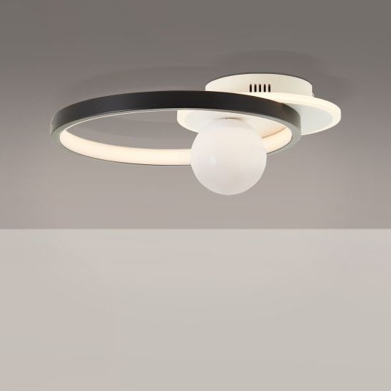 Brilliant - LED Plafon ściemnialny ATLANTA LED/24W/230V czarny/biały