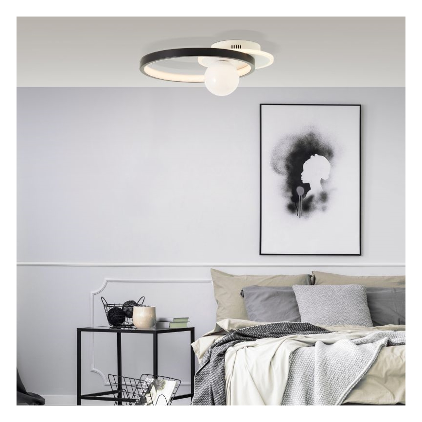 Brilliant - LED Plafon ściemnialny ATLANTA LED/24W/230V czarny/biały