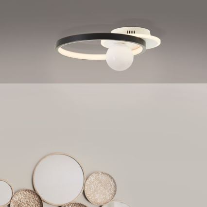 Brilliant - LED Plafon ściemnialny ATLANTA LED/24W/230V czarny/biały