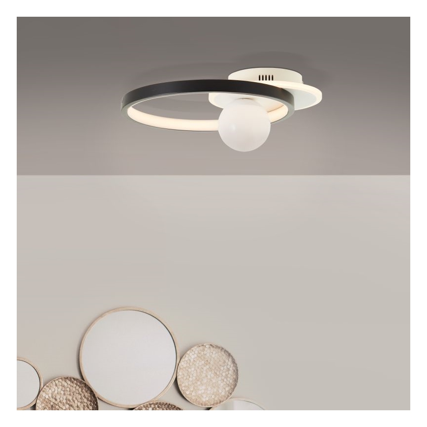 Brilliant - LED Plafon ściemnialny ATLANTA LED/24W/230V czarny/biały