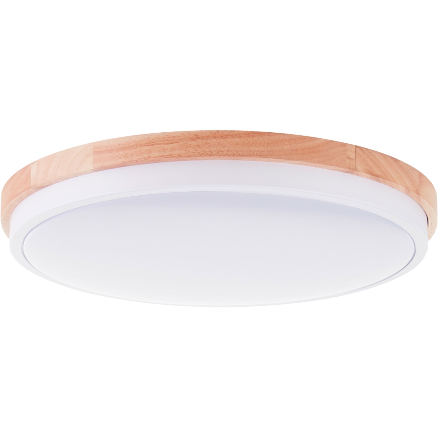 Brilliant - LED Plafon ściemnialny BAARLO LED/24W/230V śr. 35 cm biały/figowiec - FSC certyfikowano