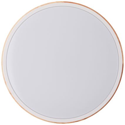 Brilliant - LED Plafon ściemnialny BAARLO LED/24W/230V śr. 35 cm biały/figowiec - FSC certyfikowano