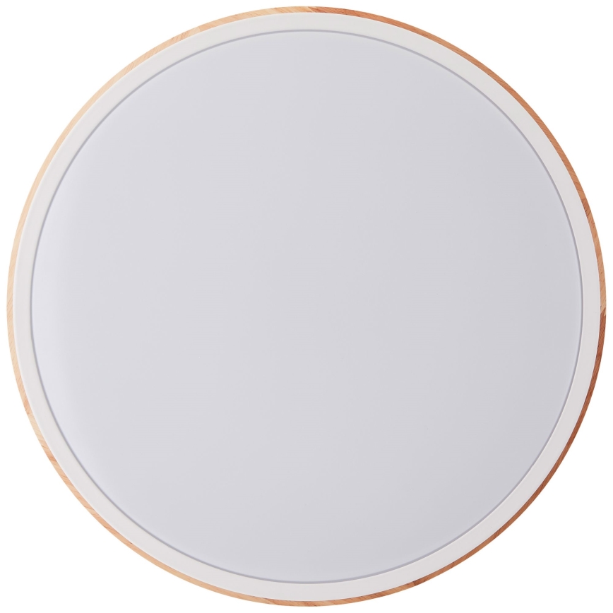 Brilliant - LED Plafon ściemnialny BAARLO LED/24W/230V śr. 35 cm biały/figowiec - FSC certyfikowano