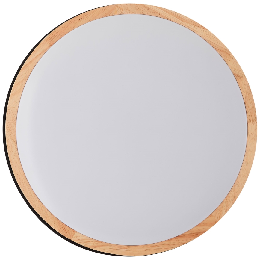 Brilliant - LED Plafon ściemnialny BAARLO LED/24W/230V śr. 35 cm czarny/figowiec - FSC certyfikowano