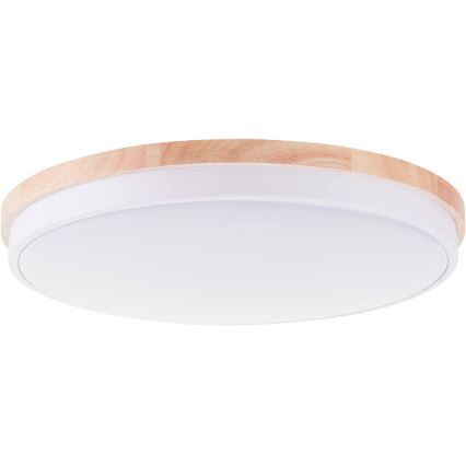 Brilliant - LED Plafon ściemnialny BAARLO LED/36W/230V 3000-6500K śr. 50 cm biały/figowiec + zdalne sterowanie