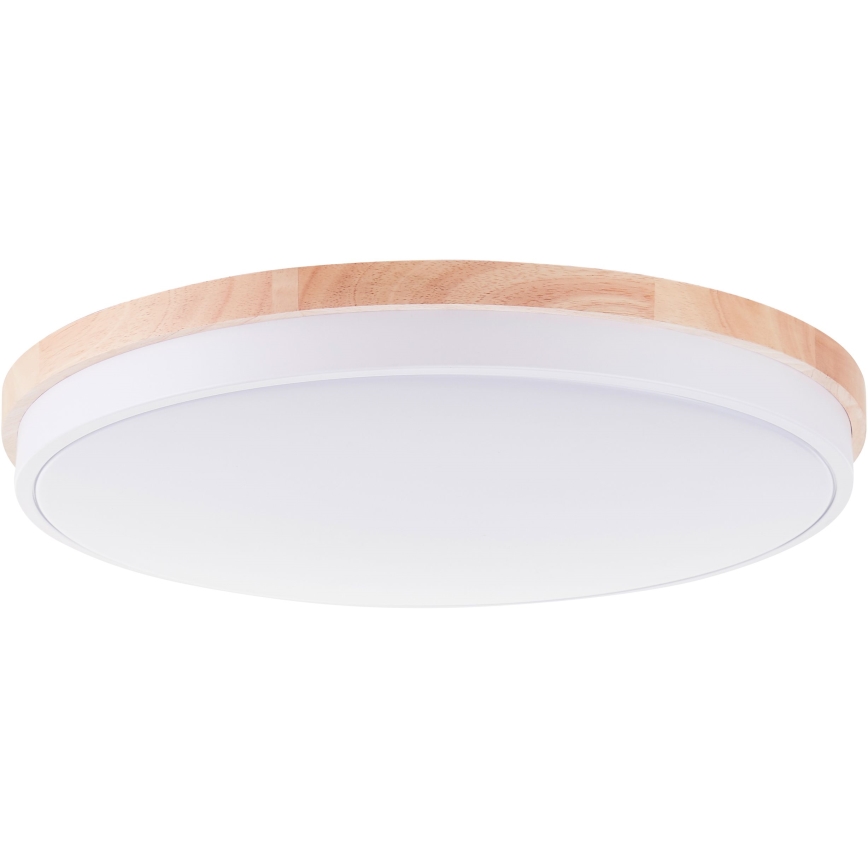 Brilliant - LED Plafon ściemnialny BAARLO LED/36W/230V 3000-6500K śr. 50 cm biały/figowiec + zdalne sterowanie
