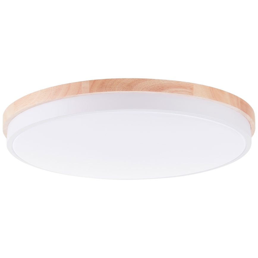 Brilliant - LED Plafon ściemnialny BAARLO LED/36W/230V 3000-6500K śr. 50 cm biały/figowiec + zdalne sterowanie