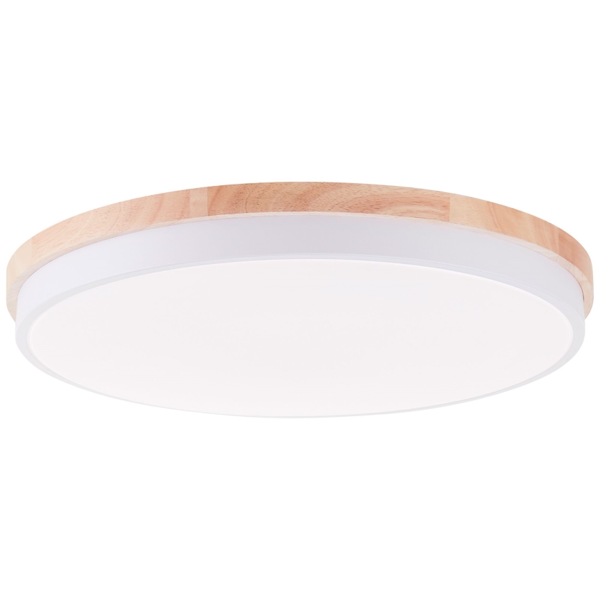 Brilliant - LED Plafon ściemnialny BAARLO LED/36W/230V 3000-6500K śr. 50 cm biały/figowiec + zdalne sterowanie