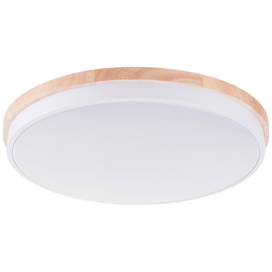 Brilliant - LED Plafon ściemnialny BAARLO LED/36W/230V 3000-6500K śr. 50 cm biały/figowiec + zdalne sterowanie