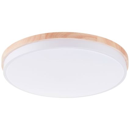Brilliant - LED Plafon ściemnialny BAARLO LED/36W/230V 3000-6500K śr. 50 cm biały/figowiec + zdalne sterowanie