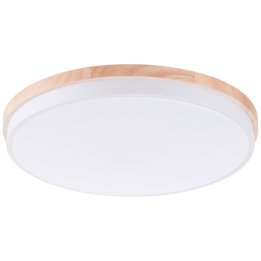 Brilliant - LED Plafon ściemnialny BAARLO LED/36W/230V 3000-6500K śr. 50 cm biały/figowiec + zdalne sterowanie