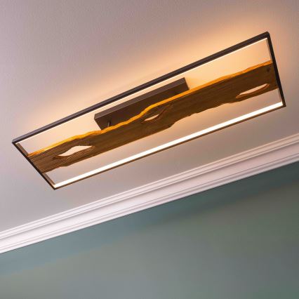 Brilliant - LED Plafon ściemnialny CHAUMONT LED/48W/230V figowiec - FSC certyfikowano