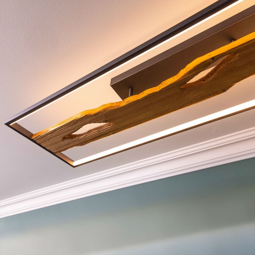 Brilliant - LED Plafon ściemnialny CHAUMONT LED/48W/230V figowiec - FSC certyfikowano