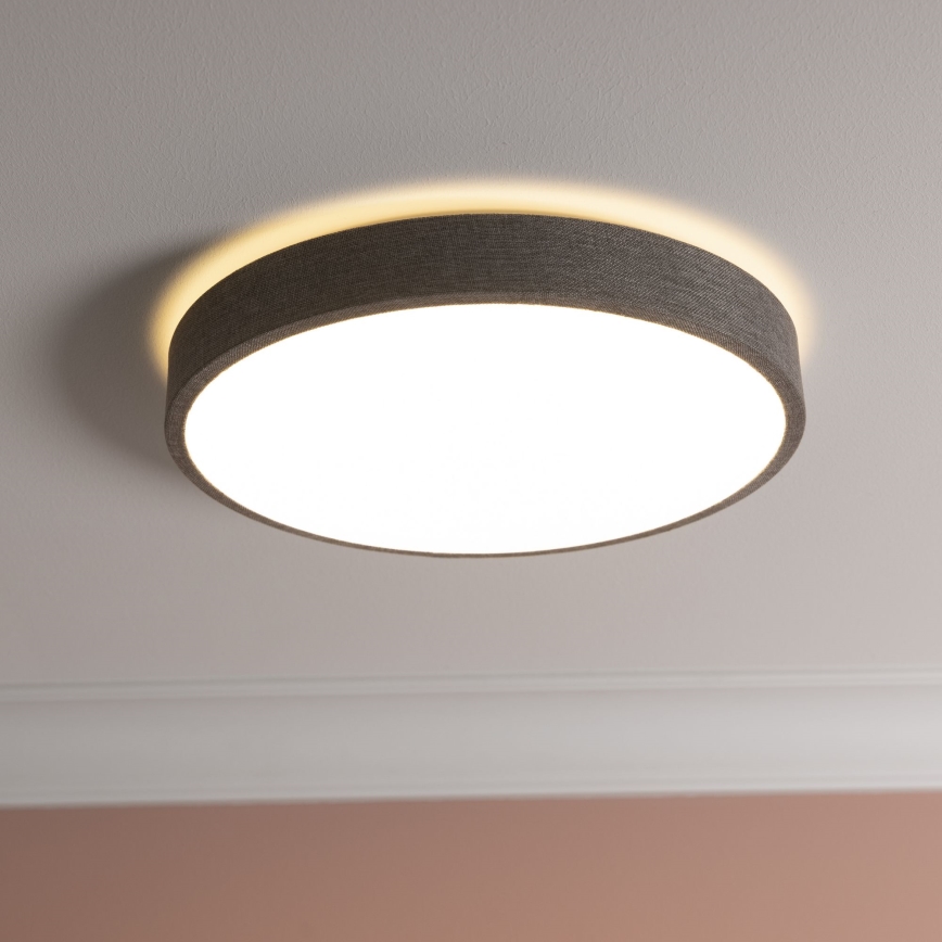 Brilliant - LED Plafon ściemnialny FILIZ LED/24W/230V śr. 38,5 cm szary