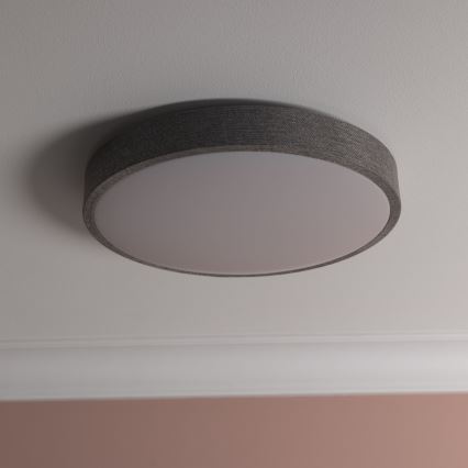 Brilliant - LED Plafon ściemnialny FILIZ LED/24W/230V śr. 38,5 cm szary