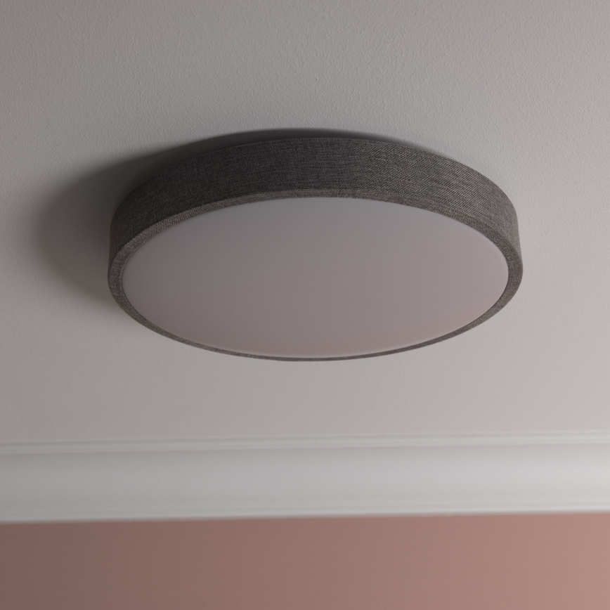 Brilliant - LED Plafon ściemnialny FILIZ LED/24W/230V śr. 38,5 cm szary