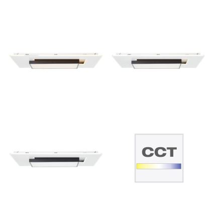 Brilliant - LED Plafon ściemnialny HUTSON LED/60W/230V 3000-7100K 50x80 cm biały + pilot zdalnego sterowania