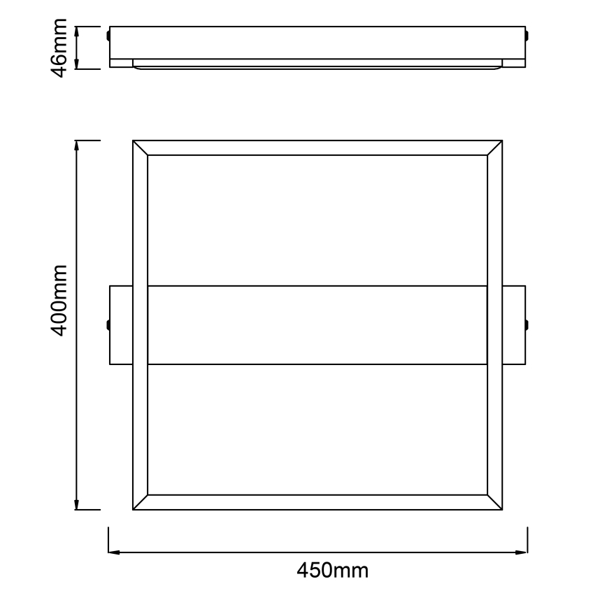 Brilliant - LED Plafon ściemnialny LONEOS LED/24W/230V 3000K 45x40 cm - FSC certyfikowano