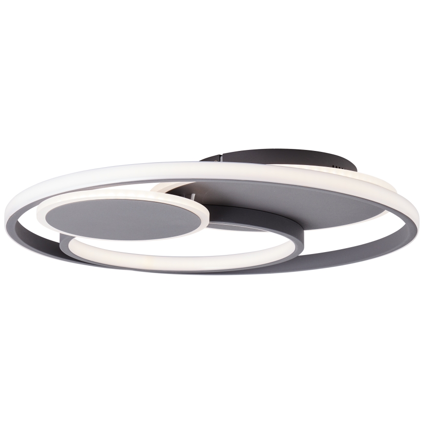 Brilliant - LED Plafon ściemnialny RUNDA LED/50W/230V 3000-6500K czarny + zdalne sterowanie