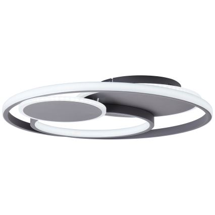 Brilliant - LED Plafon ściemnialny RUNDA LED/50W/230V 3000-6500K czarny + zdalne sterowanie