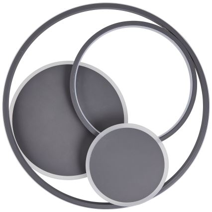 Brilliant - LED Plafon ściemnialny RUNDA LED/50W/230V 3000-6500K czarny + zdalne sterowanie