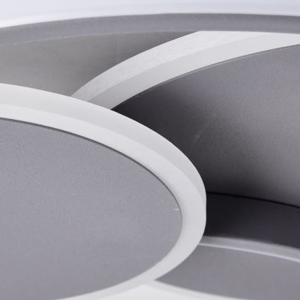 Brilliant - LED Plafon ściemnialny RUNDA LED/50W/230V 3000-6500K czarny + zdalne sterowanie
