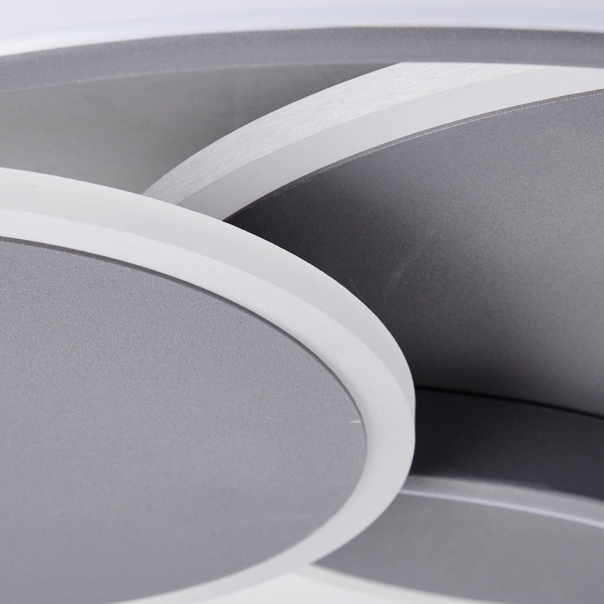 Brilliant - LED Plafon ściemnialny RUNDA LED/50W/230V 3000-6500K czarny + zdalne sterowanie