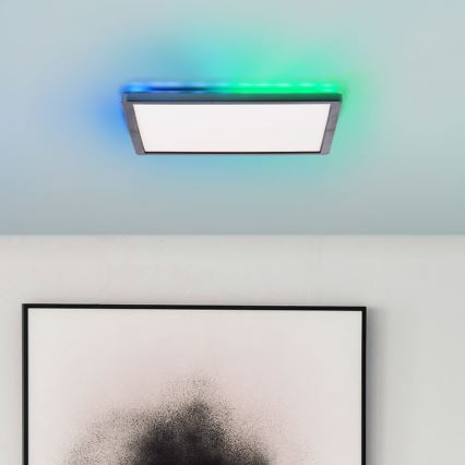 Brilliant - Ściemnialna lampa sufitowa RGBW SALTERY LED/20W/230V 3000-6500 + zdalne sterowanie