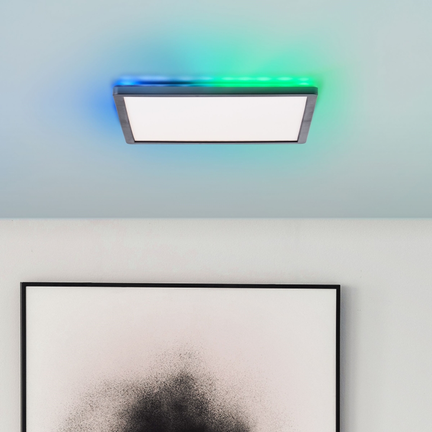 Brilliant - Ściemnialna lampa sufitowa RGBW SALTERY LED/20W/230V 3000-6500 + zdalne sterowanie