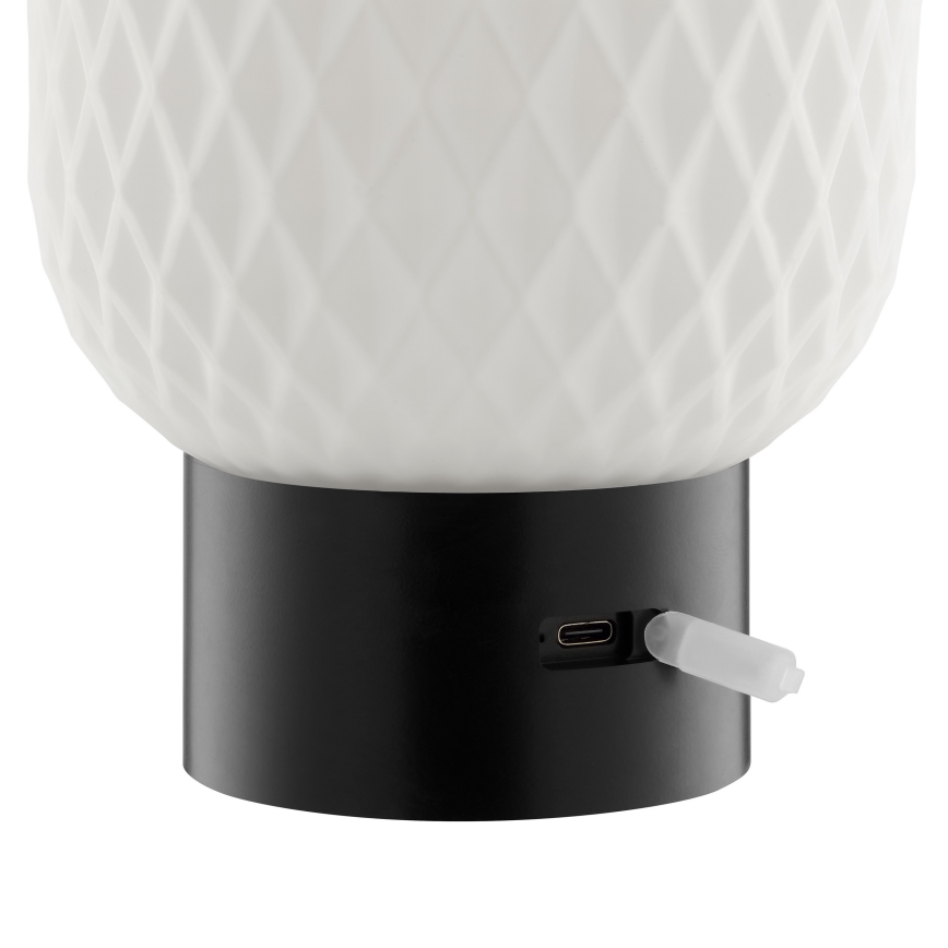 Brilliant - Lampa stołowa zewnętrzna SARASTRO LED RGBW, ściemnialna, ładowalna, dotykowa, 3W/5V, 2700K, 1800 mAh, IP44, biała