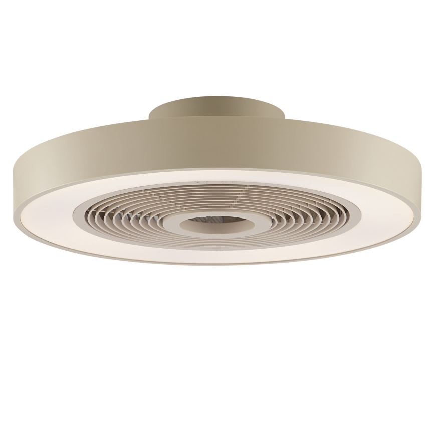 Brilliant - LED RGBW ściemnialna lampa sufitowa z wentylatorem CATANIA LED/37W/230V 2700-6500K śr. 48,6 cm beżowa + zdalne sterowanie