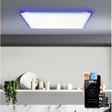 Brilliant - LED RGBW Ściemnialna lampa ELLERY LED/37W/230V Wi-Fi Tuya +  pilot