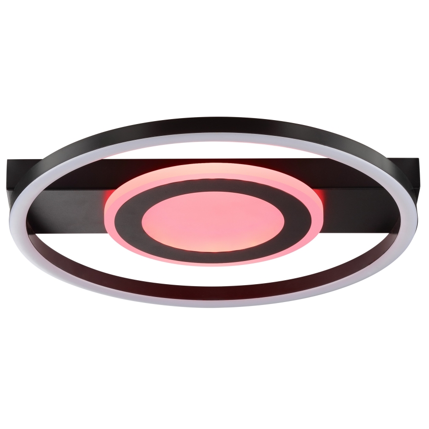 Brilliant - LED RGBW ściemnialna oprawa sufitowa MAUREEN LED/20W/230V 3000-6500K czarna + pilot zdalnego sterowania