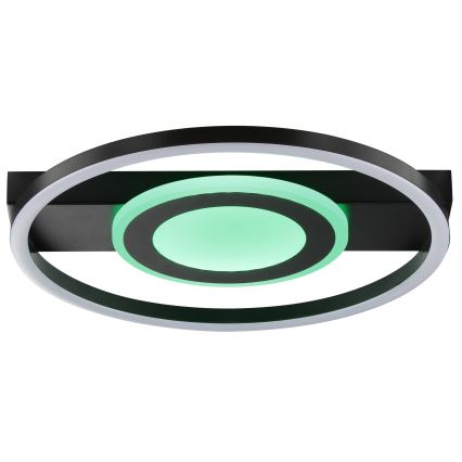 Brilliant - LED RGBW ściemnialna oprawa sufitowa MAUREEN LED/20W/230V 3000-6500K czarna + pilot zdalnego sterowania