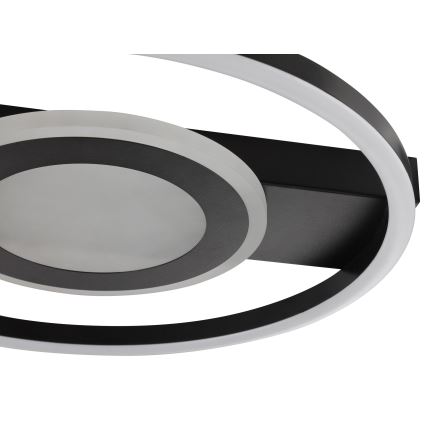 Brilliant - LED RGBW ściemnialna oprawa sufitowa MAUREEN LED/20W/230V 3000-6500K czarna + pilot zdalnego sterowania