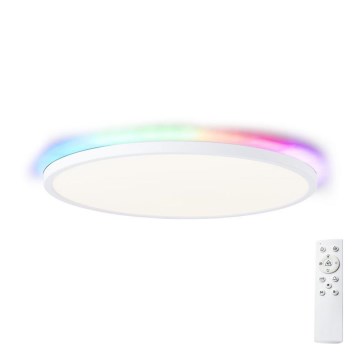 Brilliant - LED RGBW ściemnialna lampa sufitowa SALTERY LED/22W/230V 3000-6500K + pilot do zdalnego sterowania