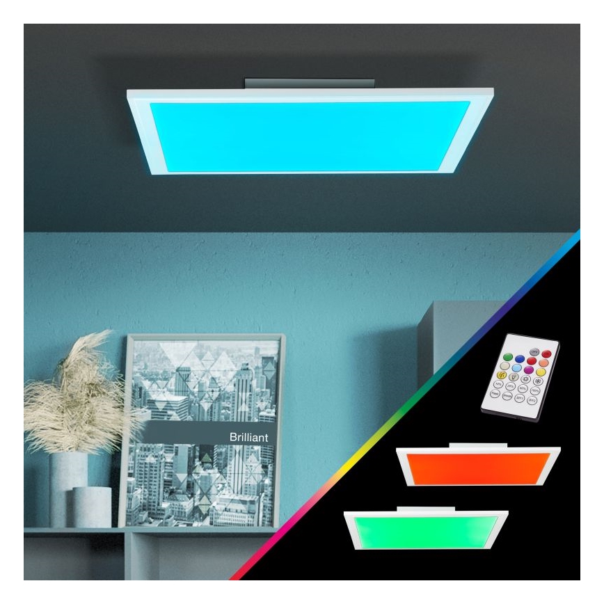 Brilliant - LED RGBW Ściemnialny plafon ABIE LED/24W/230V 2700-6500K + pilot zdalnego sterowania