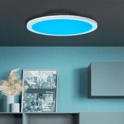 Brilliant - LED RGBW Ściemnialny plafon ABIE LED/24W/230V 2700-6500K + pilot zdalnego sterowania