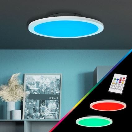 Brilliant - LED RGBW Ściemnialny plafon ABIE LED/24W/230V 2700-6500K + pilot zdalnego sterowania